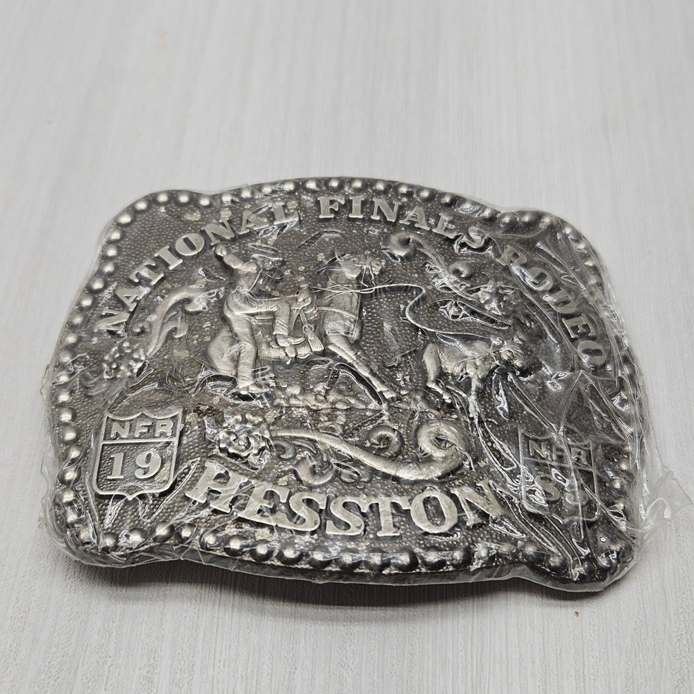 1985 Hesston National Finals Rodeo‎ Belt Buckle NFR Fred Fellows Limited Edition
